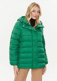 Kurtka puchowa United Colors Of Benetton zielona damska Zimowa