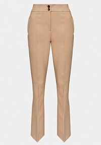 Spodnie eleganckie Marc Aurel beżowe damskie Materiałowe