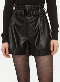 Szorty DKNY czarne damskie Materiałowe