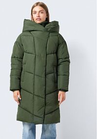 Kurtka puchowa Noisy May zielona damska Zimowa