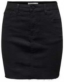 Spódnica mini JDY czarna Jeansowa