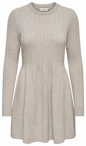 Sukienka dzianinowa ONLY beżowa 