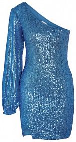 Sukienka koktajlowa Noisy May niebieska 