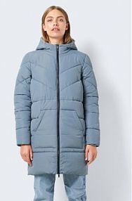 Kurtka puchowa Noisy May niebieska damska Zimowa