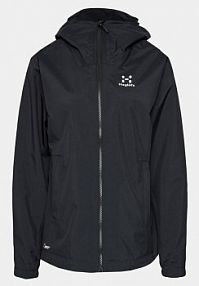 Kurtka przeciwdeszczowa Haglöfs czarna 