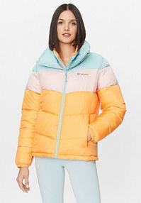 Kurtka puchowa Columbia pomarańczowa damska Zimowa