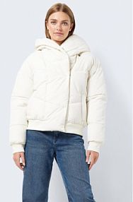 Kurtka puchowa Noisy May biała damska Zimowa
