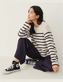 Sweter Part Two beżowy damski 