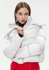 Kurtka puchowa Patrizia Pepe biała damska 