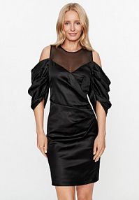 Sukienka koktajlowa KARL LAGERFELD czarna 