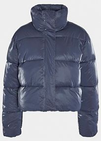 Kurtka puchowa Noisy May niebieska damska Zimowa