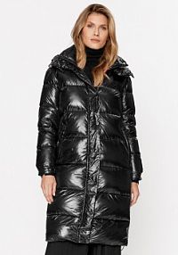 Kurtka puchowa Silvian Heach czarna damska Płaszcz zimowy