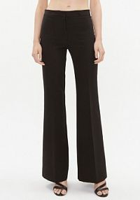 Spodnie eleganckie Dixie czarne damskie Materiałowe