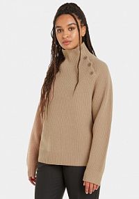 Golf Calvin Klein beżowy damski 