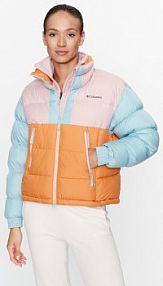 Kurtka puchowa Columbia pomarańczowa damska Zimowa