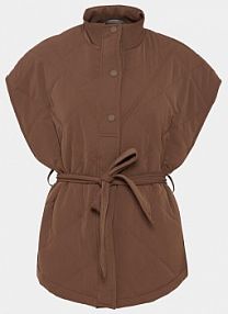 Kamizelka Fransa brązowa damska 