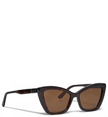 Okulary KARL LAGERFELD brązowe damskie Przeciwsłoneczne