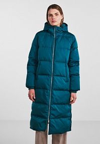 Kurtka puchowa YAS turkusowa damska Płaszcz zimowy