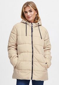 Kurtka puchowa Fransa beżowa damska Zimowa