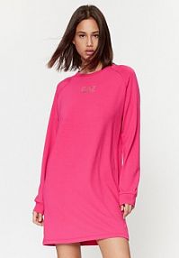 Sukienka codzienna EA7 Emporio Armani różowa 