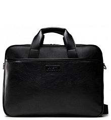 Saszetka nerka Lanetti czarna damska Torba na laptopa