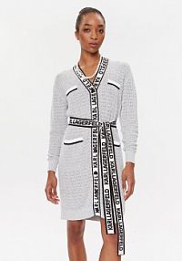 Kardigan KARL LAGERFELD szary 