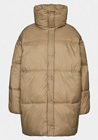 Kurtka puchowa Moss Copenhagen beżowa damska Zimowa