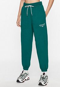 Spodnie dresowe Puma zielone damskie 