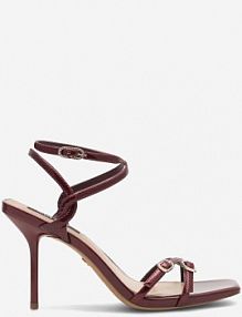 Sandały na obcasie Nine West bordowy FARAZA ZL23014CC