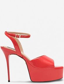 Sandały na obcasie Nine West czerwone CHANDA ZL23031CC