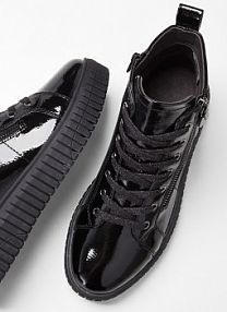 Botki sznurowane Jana, wygodna tęgość  damskie Bonprix