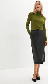 Spódnica ze sztucznej skóry  Bonprix