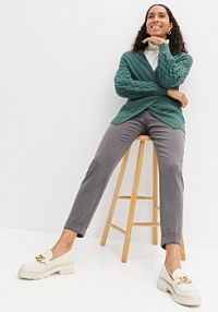 Kardigan we wzór w warkocze  Bonprix