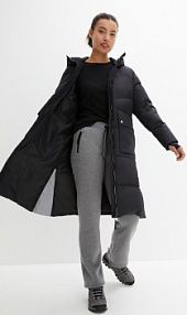 Płaszcz puchowy z odblaskowymi elementami  damski Bonprix