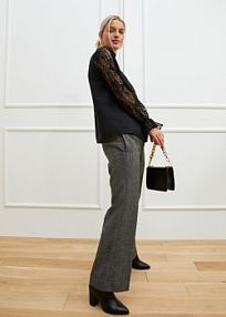 Bluzka z koronką  damska Bonprix