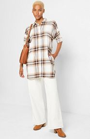 Koszula flanelowa z czystej bawełny  damska Bonprix