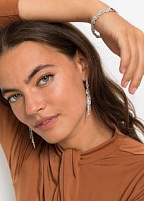 Bransoletka + kolczyki (3 części)  Bonprix