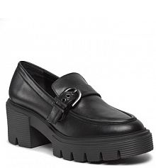 Półbuty na obcasie Stuart Weitzman czarne