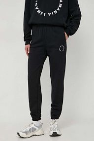 Spodnie dresowe La Mania  czarne damskie CITY.2