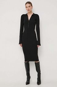 Sukienka midi La Mania  czarna DOROTHY.2