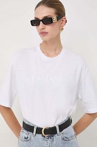 T-shirt La Mania  biały damski MELANIE