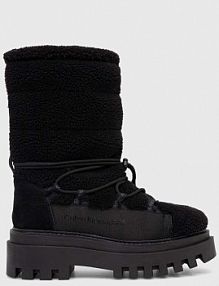 Śniegowce Calvin Klein Jeans  czarne damskie YW0YW01195