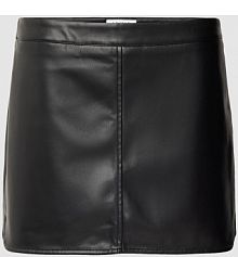 Spódnica mini z imitacji skóry model Lena EDITED czarna EAN EDT7235001