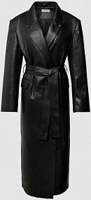 Trencz z imitacji skóry model Anais EDITED czarny EAN EDT7209001