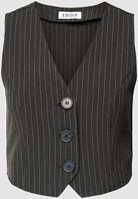 Kamizelka ze wzorem w cienkie prążki model Nakita EDITED szara damska EAN EDT7229001