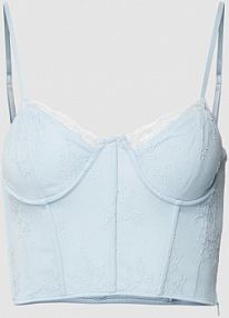 Top z obszyciem koronką model Melody EDITED turkusowy damski EAN Corset 8