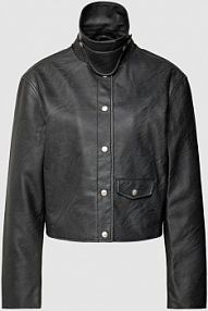 Kurtka z imitacji skóry Calvin Klein Jeans czarna damska EAN J20J222553