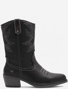 Kozaki mustang czarne damskie 1478-503