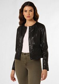 Kurtka  Kobiety Sztuczna skóra czarna jednolity 40 Liu Jo Collection damska