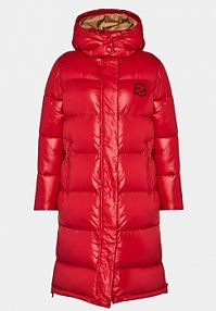 Kurtka puchowa Invicta czerwona damska Płaszcz zimowy